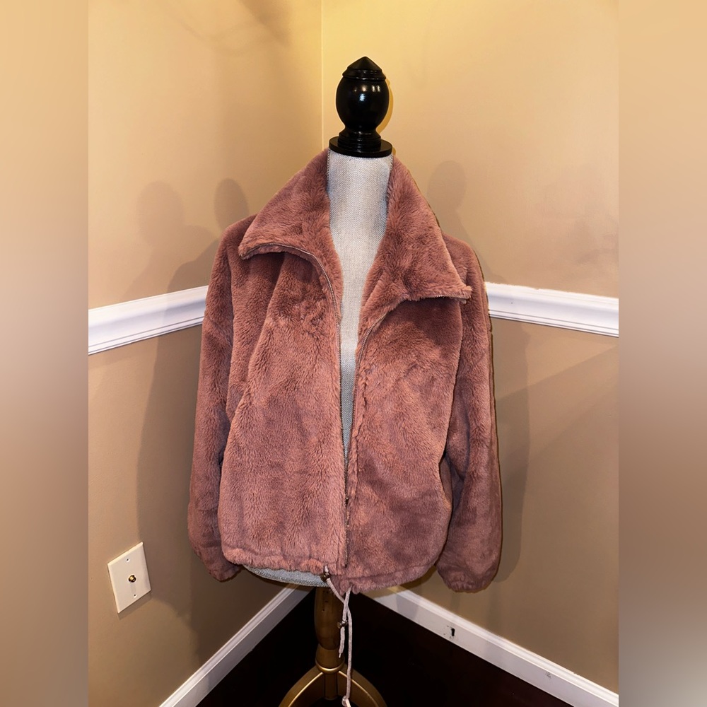 Faux fur jacket